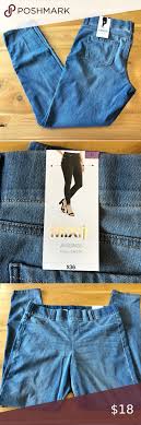 Mixit Medium Wash Pull On Full Length Jeggings In 2020 Jeggings Full Length Wide Waistband
