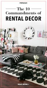 See apartment guide's tips on how to navigate your small space! The 10 Commandments Of Rental Decor Apartment Decorating Rental Living Room Decor Apartment Rental Decorating