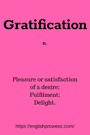 Gratification Meaning Learning English Online Learn English English Online