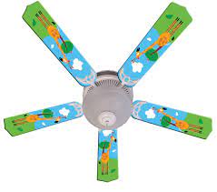 Besides, fans for kids rooms likewise highlight all the extraordinary highlights of a roof fan, for example, land unit for light, remote and invert mode to give some examples. Kids Hangin Tall Giraffe Ceiling Fan 52 Ceiling Fans Kids Room Decor
