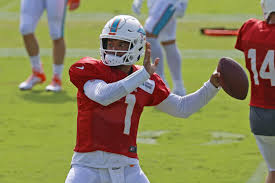 Tua tagovailoa #1 of the miami dolphins in action against the kansas city chiefs at hard rock stadium on december 13, 2020 in miami gardens, florida. Tua Tagovailoa Making Some Good Some Bad Plays At Dolphins Training Camp Bleacher Report Latest News Videos And Highlights