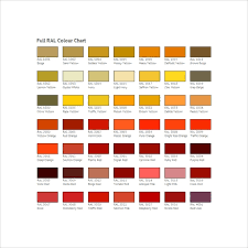 Free 8 Sample Ral Color Chart Templates In Pdf