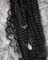 How to braid hair step by step with pictures to get a waterfall fishtail braid. Braid Accessories 5 Types Of Box Braid Accessories Jorie Hair