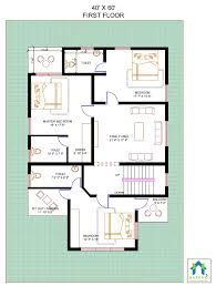 Nowadays, however, farmhouses are a favorite of many homeowners looking to build new. Floor Plan For 40 X 60 Feet Plot 3 Bhk 2400 Square Feet 266 Sq Yards Ghar 057 Happho