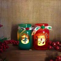 How To Make A Wintry Frozen Candle Jar Decoration Diy Crafts