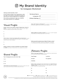 Brand Identity For Instagram Printable In 2020 Social Media Marketing Business Social Media Planner Instagram Printable