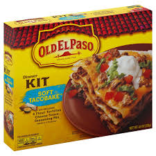 Kit includes 12 soft tortillas, mild taco sauce, and. Old El Paso Soft Taco Bake Dinner Kit Shop Tortillas At H E B