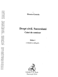 3 la nomenclatorul şi tarifele la serviciile prestate de către serviciul stare civilă şi oficiile stare civilă (aprobat prin hotarîrea guvernului nr. Caiet De Seminar Succesiuni