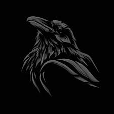 dark crow head illustraton simple 4967560 Vector Art at Vecteezy