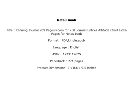 Ebook_ Canning Journal 209 Pages Room For 200 Journal
