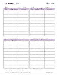 Baby Feeding Schedule Template Easy Routine 9 Free Word
