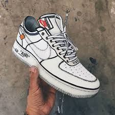 Custom Air Force 1 Off White Black Or Nike X Off White Air Force 1 Customised By Joshuavides Filetfamilia Filetlondon Sneakers Men Fashion Sneakers Fashion Sneakers