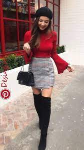 Faldas cortas con medias negras. 94 Ideas De Faldas Con Botas Faldas Con Botas Ropa Moda