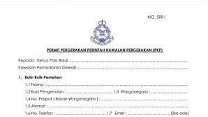 Contoh surat kebenaran khas menghantar anak ke sekolah sewaktu pkp. Borang Kebenaran Rentas Daerah Negeri Pkp Pkpb Pdrm Download