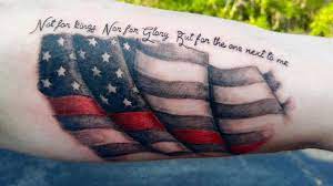 3d and dotwork tattoo art can give you a unique tattoo design. 53 Coolest Must Watch Designs For Patriotic 4th July Tattoos Fire Fighter Tattoos Line Tattoos Firefighter Tattoo