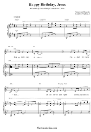 Happy Birthday Jesus Sheet Music Christmas Carol Download Happy Birthday Jesus Piano Sheet Music Free Pdf Download Sheet Music Jesus Music Music