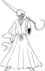 Her hair is worn short with two long braids bound in white cloth each ending in a large golden ring. How To Draw Ichigo Step By Step Drawing Guide By Dawn Dragoart Com