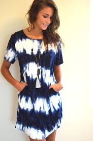 Navy Tye Dye Dress Tye Dye Dress Tie Dye Dress Dyed Dress