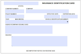 Auto Insurance Id Card Template On Auto Insurance Card Template Free Download Id Card Template Card Templates Free State Farm Insurance