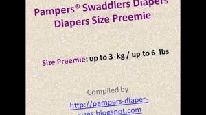 Pampers Swaddlers Diapers Size Chart By Weight Youtube