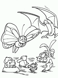 Golbat has short pair of legs and the same coloring as zubat. Butterfree And Golbat Pokemon Coloring Pages Free Coloring Library Coloring Home