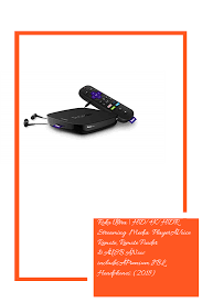 The roku tv remote is compact and handy. Roku Ultra Hd 4k Hdr Streaming Media Playera Voice Remote Remote Finder A Usb A Now Includesa Premium Jbl Headp Streaming Media Voice Remote Jbl Headphones