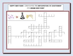 Word search puzzles can be. New Year Crossword Puzzle W Clues Answer Key For Staff Students