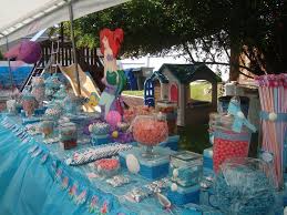 The Little Mermaid Candy Buffet The Little Mermaid Candy Buffet 3rd Birthday