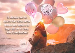 Compartamos estas frases para despedir a un amor que falleció recientemente. Feliz Cumpleanos En El Cielo