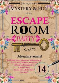 A diy escape room party is a great way to celebrate an older child or tween's birthday party, or any another occasion for celebration. Escape Room Birthday Party At Home Escape Room Escape Room Game Birthday Party At Home