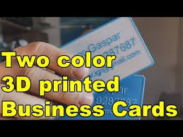 Personalized greeting cards offer a more meaningful approach to connect with individuals that matter to you and your business. Two Color 3d Printed Business Cards Youtube
