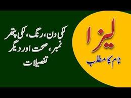 Liza Name Meaning In Urdu Liza Naam Ka Matlab لیزا نام کا مطلب Names With Meaning Names Meant To Be
