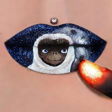 Jazmina Daniel Missjazminad On Instagram E T Phone Home E T Inspired Lip Art Products Used Colouredrain Lip Art Lip Art Makeup Lipstick Art
