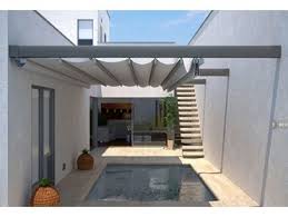 Retractable roofs are sometimes referred to as operable roofs or retractable skylights. Altecninc Supa Track Retractable Roof Awning Architecture Design