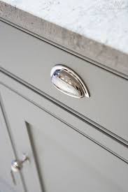 Loving The Look Of The Polished Chrome On Matte Gray Cabinets Great Hardware Choice For Kitchen Upd Kitchen Door Handles Kitchen Handles Modern Shaker Kitchen