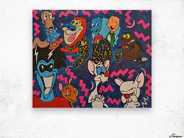 Collage , 40 w x 30 h x 1 d in. 90s Cartoon Collage Anthony Alexander Lopez