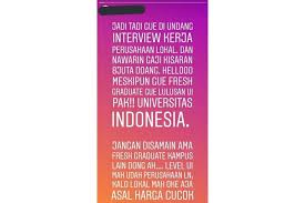 Kisaran gaji minimum di google setidaknya adalah rp8 juta, dengan fasilitas dan suasana kantor yang dijamin bikin nyaman. Fakta Fakta Di Balik Kekecewaan Alumni Ui Dapat Gaji Rp 8 Juta Halaman All Kompas Com