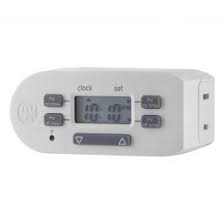 Mytouchsmart Indoor Plug In Simple Set Digital Bar Timer White