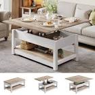 Lift Top Extendable Frame Coffee Table with Storage Yitahome