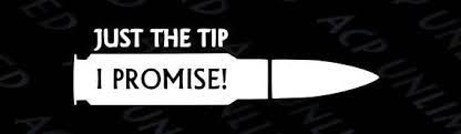Just The Tip I Promise Bullet Decal Funny Vinyl Sticker Lol Funny Vinyl Decals Vinyl Decal Stickers Vinyl Decals