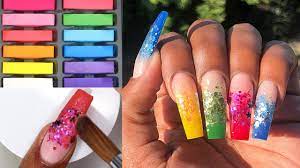 What are the two substances called that make acrylic nails? How To Make Custom Acrylic Powders Using Chalk Youtube