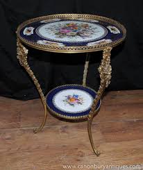 French Sevres Porcelain Side Table Ormolu Signed Plaque Antique French Furniture Sevres Side Table