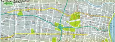shanghai nanjing road and huaihai road map china map map illustrated map