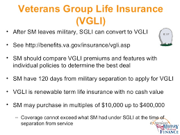 group life insurance veterans group life insurance vgli