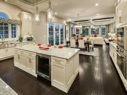open concept kitchen living room