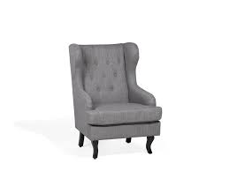 Fabric chairs leather chairs slipcovered chairs recliners ottomans benches coffee tables accent & end tables console tables storage & display back; Fabric Armchair Grey Alta Beliani De