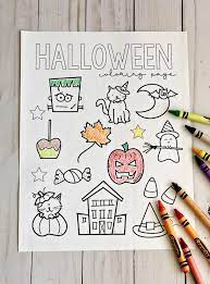 Download this adorable dog printable to delight your child. Halloween Coloring Pages