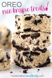 Oreo Rice Krispie Treats Howtomakericekrispietreats Com Video Recipe Oreo Rice Krispie Treats Chocolate Rice Krispie Treats Oreo Rice