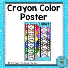 crayon color poster