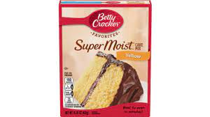 2 tablespoons lemon juice (from 1 large lemon) it's moist, chewy and made with just a few simple ingredients. Betty Crocker Super Moist Favorites Yellow Cake Mix Bettycrocker Com